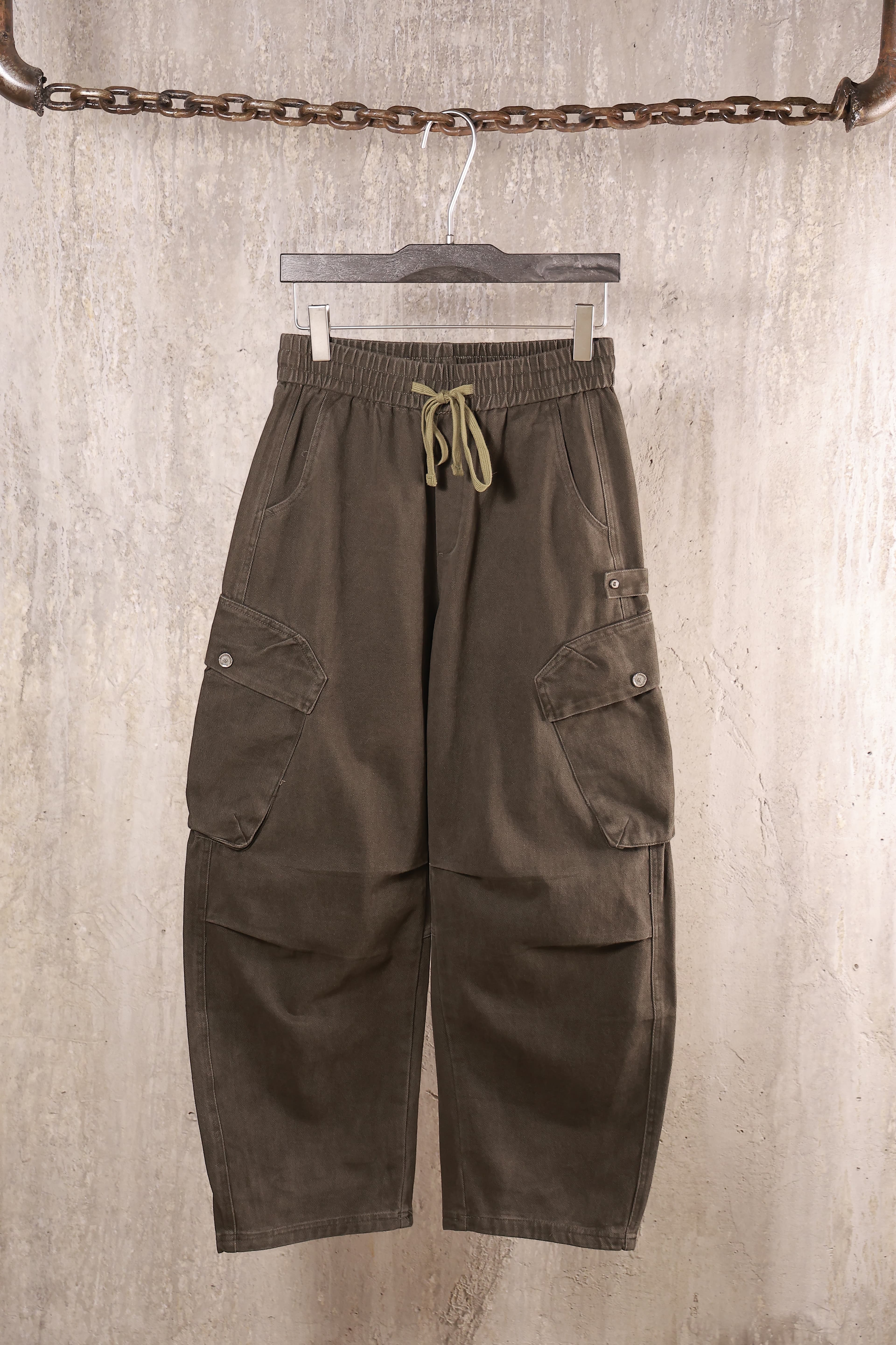 Joger Oversize Yoni Cho`ntak / TO`Q YASHIL / XL