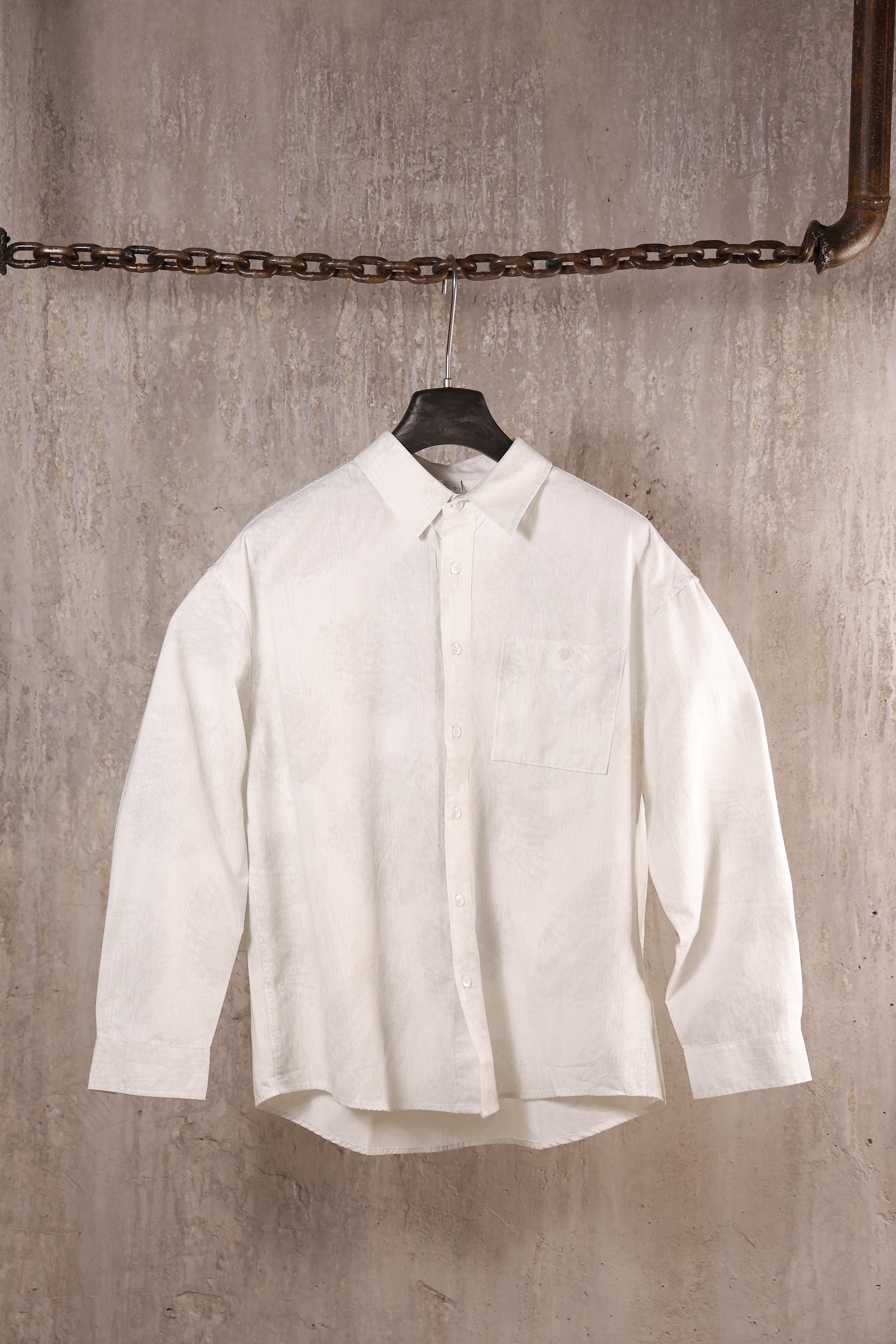 Ko`ylak Oversize Naqsh Seriy / OQ / XL