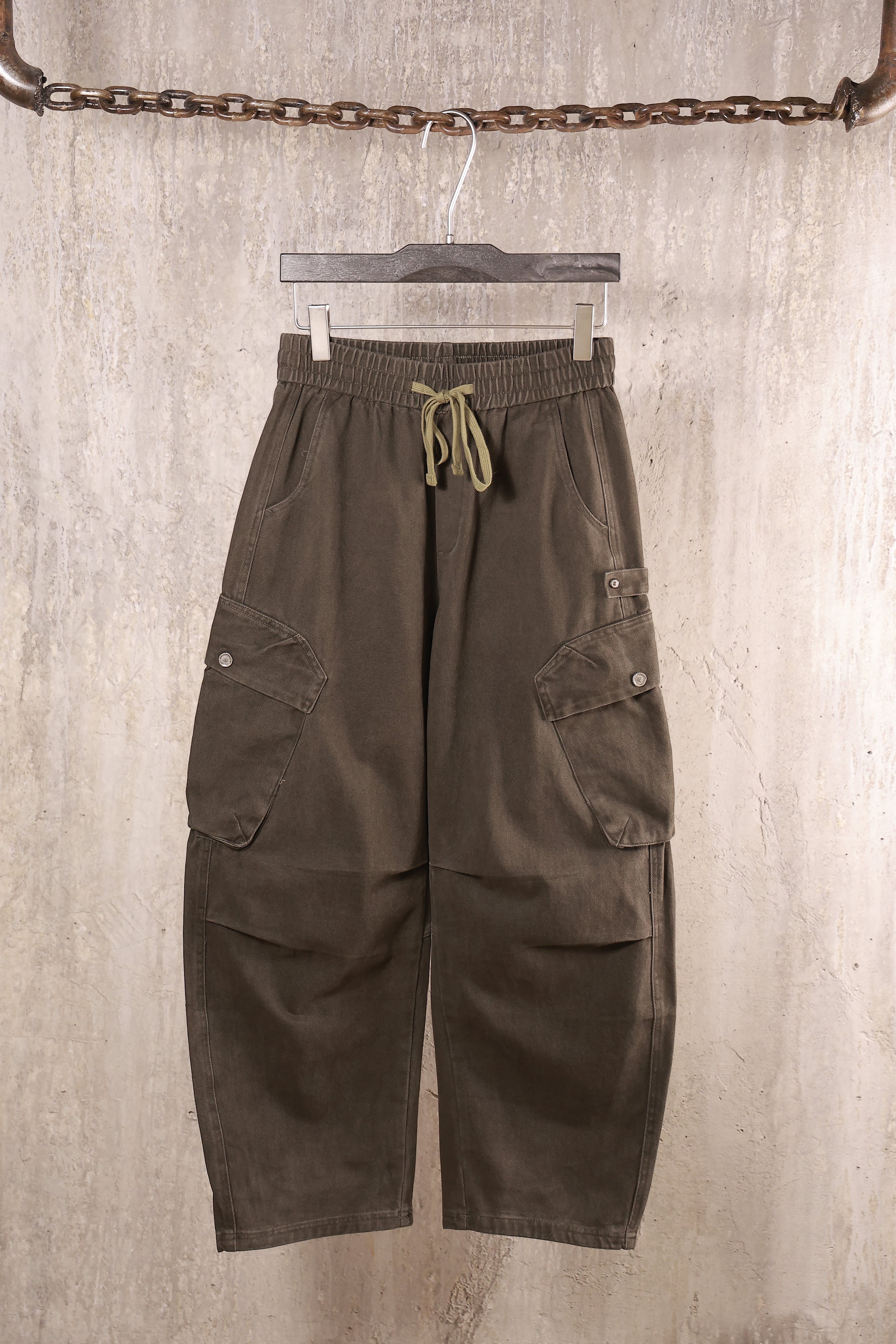 Joger Oversize Yoni Cho`ntak / TO`Q YASHIL / XL